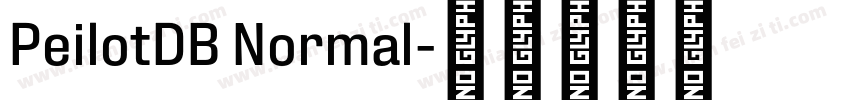 PeilotDB Normal字体转换